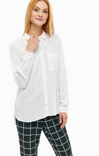 Белая рубашка с длинными рукавами Only