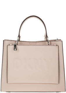 Сумка розового цвета с дополнительной маленькой сумкой Dkny