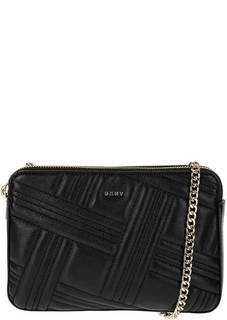 Маленькая кожаная сумка через плечо Dkny