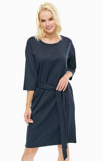 Синее платье прямого кроя Ichi