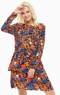 Платье из вискозы с цветочным принтом Ichi