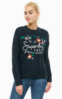 Свитер с цветочной вышивкой Superdry