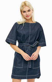 Джинсовое платье с контрастной строчкой Pepe Jeans