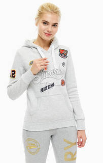 Толстовка с принтом и нашивками Superdry