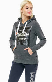 Толстовка с реверсивной аппликацией из пайеток Superdry