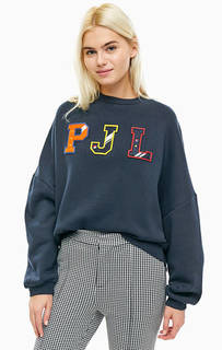 Свитшот оверсайз с нашивками Pepe Jeans