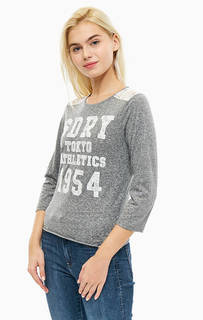 Трикотажная футболка с кружевными вставками Superdry