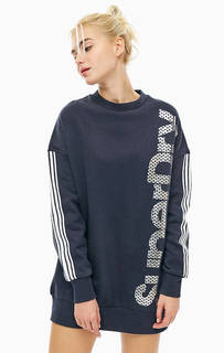 Платье-свитшот с блестящим принтом Superdry