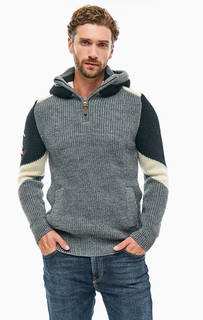 Серый свитер с капюшоном Superdry