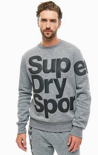 Серый свитшот с принтом Superdry