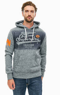 Серая толстовка с капюшоном Superdry