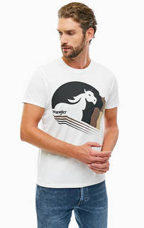 Хлопковая футболка с принтом Wrangler