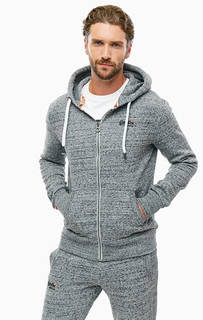 Серая толстовка на молнии Superdry