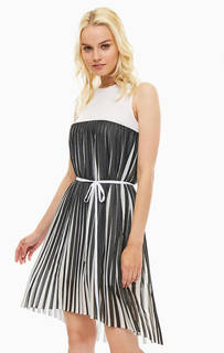 Плиссированное платье с поясом Armani Exchange
