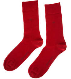 Хлопковые носки красного цвета Burlington