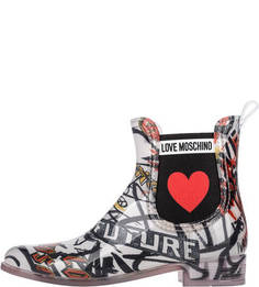 Резиновые полусапоги челси Love Moschino