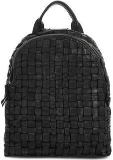 Маленький кожаный рюкзак на молнии Gianni Conti