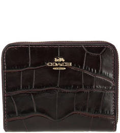Кожаный кошелек на молнии Coach