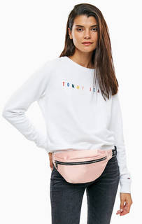 Белый свитшот с вышивкой Tommy Jeans