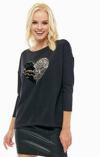 Тонкий свитшот с отделкой пайетками Only