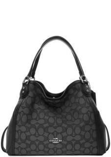 Текстильная сумка с монограммой бренда Coach