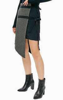 Юбка оригинального кроя в клетку Patrizia Pepe