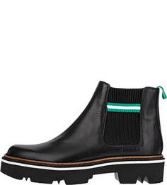 Демисезонные кожаные полусапоги челси Pollini