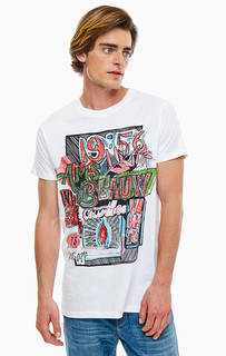 Хлопковая футболка с круглым вырезом Scotch&Soda