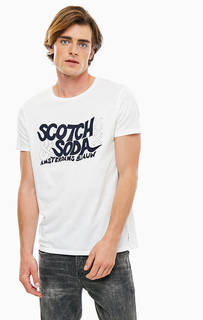 Хлопковая футболка с круглым вырезом Scotch&Soda