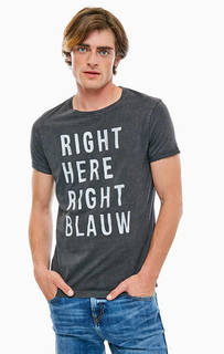 Хлопковая футболка с круглым вырезом Scotch&Soda