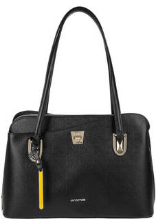 Кожаная сумка с двумя отделами и карманами Cromia