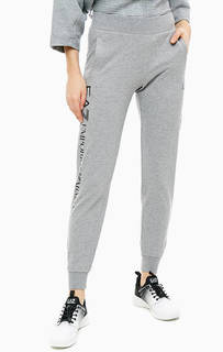 Хлопковые джоггеры с логотипом бренда EA7