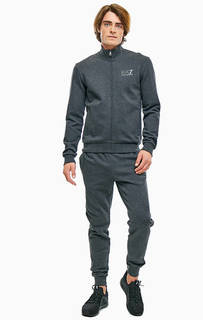 Хлопковый костюм из толстовки и брюк EA7