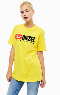 Хлопковая футболка с нашивками Diesel