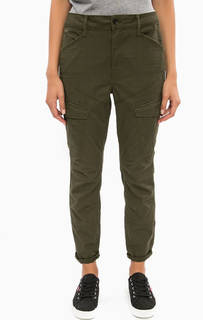 Зауженные брюки цвета хаки G Star RAW