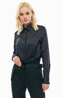 Черная хлопковая рубашка прямого кроя G Star RAW