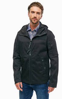 Черная хлопковая куртка с капюшоном G Star RAW