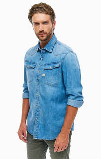 Приталенная рубашка из денима на кнопках G Star RAW