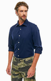 Однотонная приталенная рубашка из хлопка G Star RAW