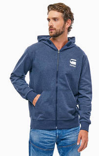 Синяя толстовка на молнии G Star RAW