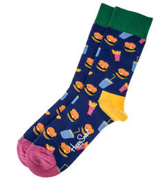 Синие хлопковые носки Happy Socks