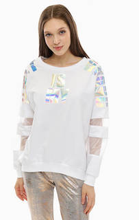 Хлопковый свитшот с полупрозрачными вставками MET