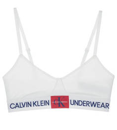 Белый бюстгальтер из хлопка Calvin Klein
