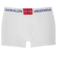 Хлопковые трусы-боксеры с принтом Calvin Klein