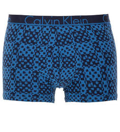 Синие трусы-боксеры из хлопка Calvin Klein