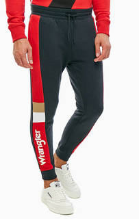 Хлопковые брюки джоггеры с принтом Wrangler