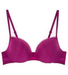 Бюстгальтер цвета фуксии с твердой чашкой Calvin Klein