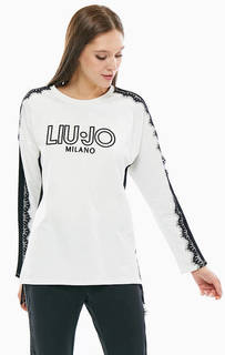 Хлопковый свитшот с вышивкой Liu Jo Sport