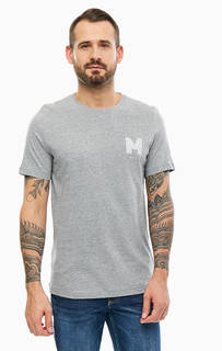 Хлопковая футболка с принтом Mustang