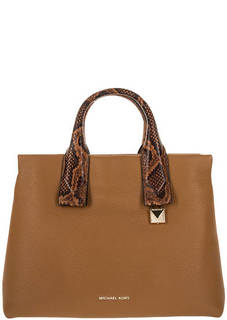 Сумка из зерненой кожи с одним отделом на молнии Rollins Michael Michael Kors